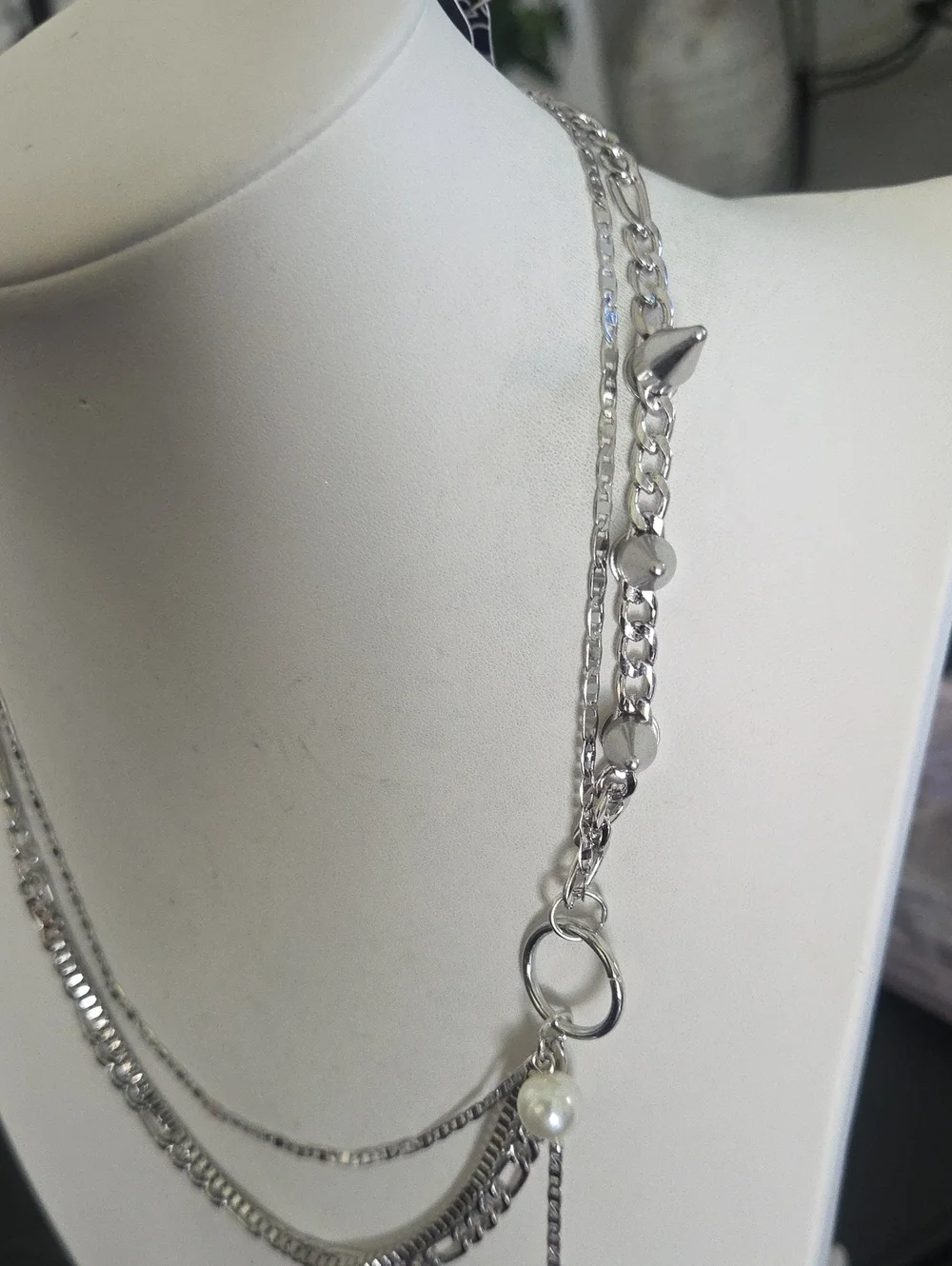 Paparazzi Refined Punk White Necklace NWT